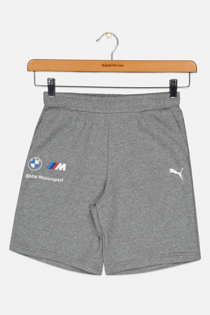 Puma x BMW Motorsport Kids Boy Sportswear Fit Outdoor Shorts, Grey - Image 2
